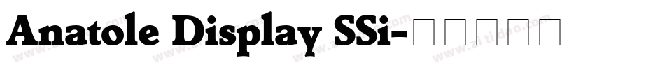 Anatole Display SSi字体转换